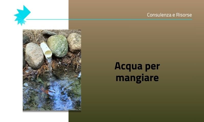 Sostenibilità idrica